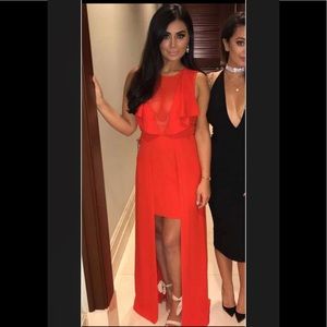 Red bcbg dress